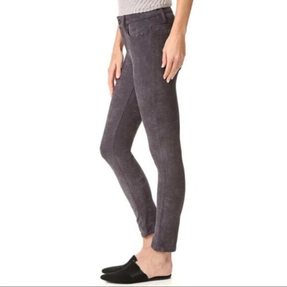Joe’s Jeans Suede Pants Flawless Icon Skinny Straight leg Ankle Gray - Picture 13 of 16